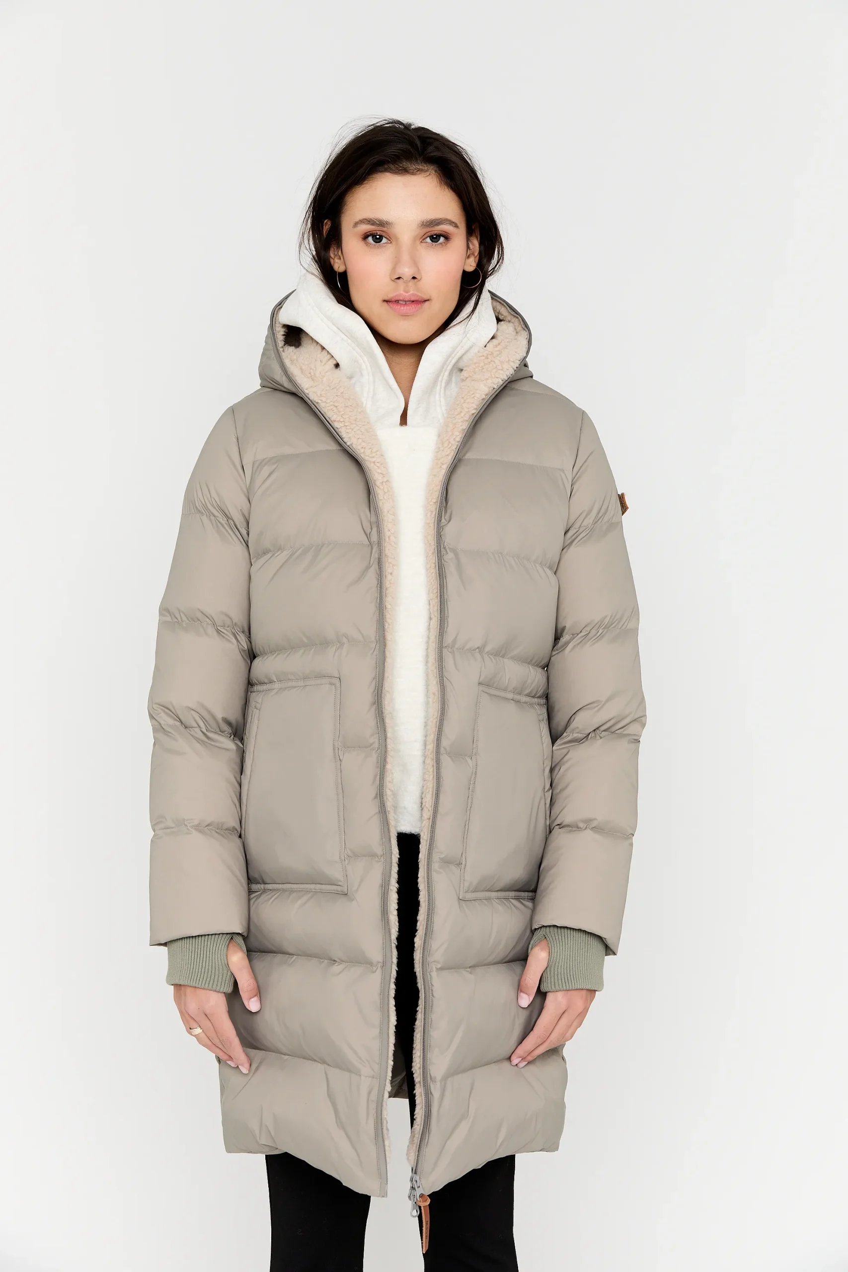 Moscow design damesjas oggy taupe