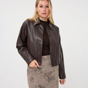 Esqualo Jacket balloon PU crinkle
